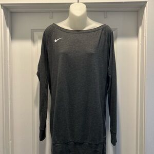 Nike Large Gray Long Sleeve Top